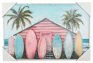 Thumbnail 1: Masterpiece Studios 36x24 Surfboard Wall Art 