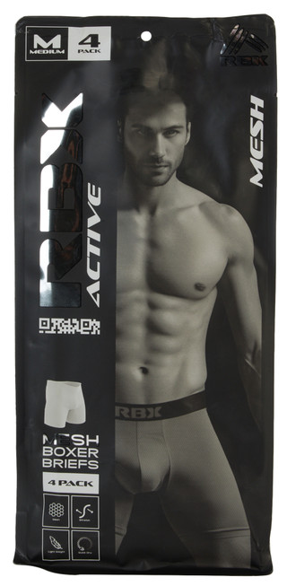 Thumbnail 1: RBX Men's 4 Pk Mesh Boxer Briefs 