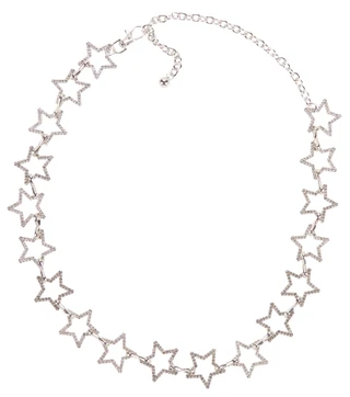 Thumbnail 1: True Love Accessories Women's Silver Star Adjustable Chain Belt 