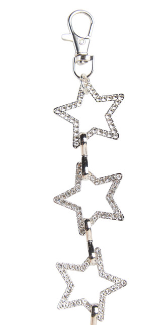 Thumbnail 2: True Love Accessories Women's Silver Star Adjustable Chain Belt 