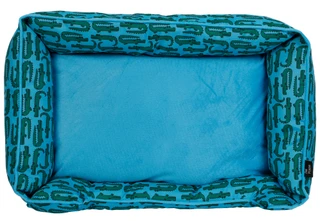 Thumbnail 2: PET POSSE 28x20 Gator Print Pet Cuddler Bed 