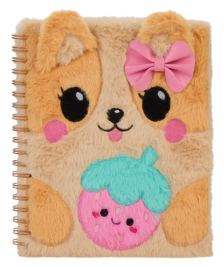 Thumbnail 1: VOTUM Large Fuzzy Corgi Notebook 