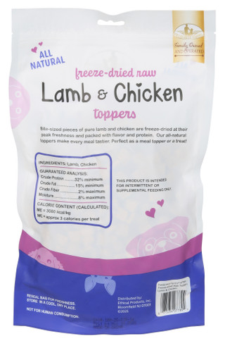 Thumbnail 2: Fieldcrest Farms 12 oz Freeze Dried Lamb & Chicken Toppers 