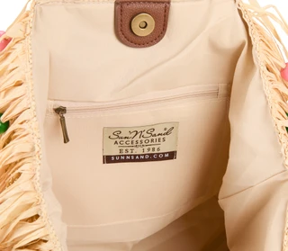 Thumbnail 2: Sun N' Sand Beaded Straw Medium Tote Bag 
