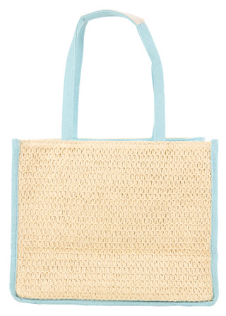 Thumbnail 3: Sun N' Sand Straw Canvas Shoulder Tote Bag 