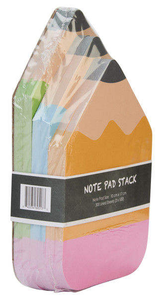 Thumbnail 2: VOTUM 3 Pk Pencil-Shape Note Pad Stack 