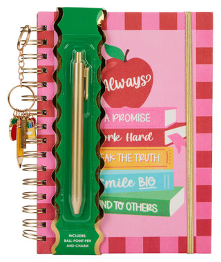 Thumbnail 1: VOTUM Spiral Notebook w/ Pen & Charm 