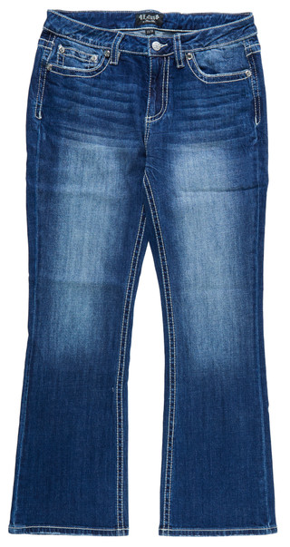 Thumbnail 1: Lotus by Miss Me Women's 5 Pocket Longhorn Applique Rhinestone Boot Jeans 