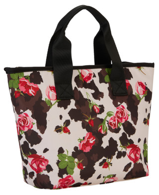 Thumbnail 3: Betsey Johnson Cow & Rose Print Lunch Tote Bag 