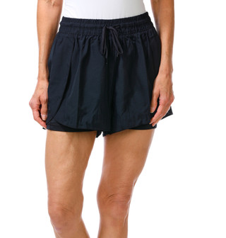 Thumbnail 1: Leg3nd Women's Active Mesh Lined Tie Waist Running Shorts 