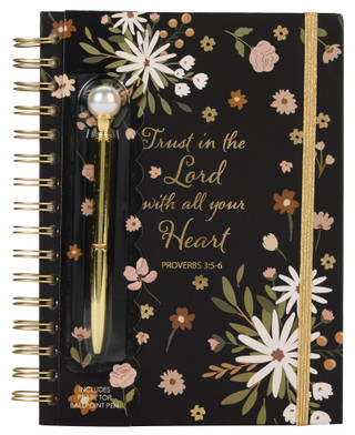 Thumbnail 1: VOTUM Floral Spiral Notebook w/ Pen 