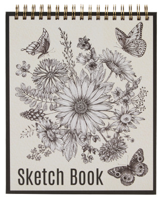 Thumbnail 1: VOTUM 9x11 Sketch Book w/ Floral Cover 