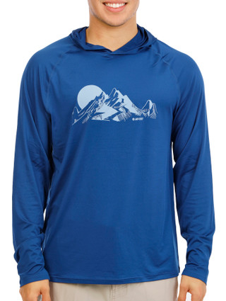 Thumbnail 1: Hi-Tec Men's Long Sleeve Hooded Mountain Performance Tee 