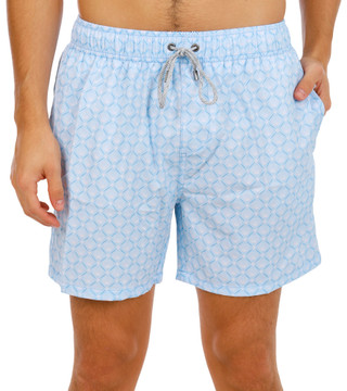 Thumbnail 1: Vintage Summer Men's Printed Volley Swim Trunks 