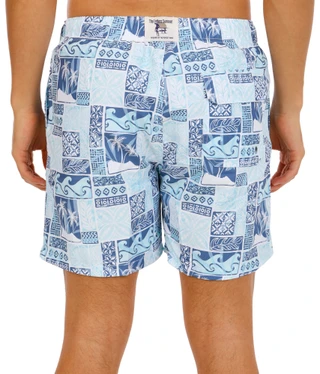 Thumbnail 2: The Endless Summer Men's Printed Volley Swim Trunks 