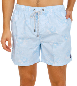 Thumbnail 1: The Endless Summer Men's Printed Volley Swim Trunks 