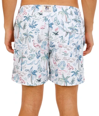 Thumbnail 2: The Endless Summer Men's Printed Volley Swim Trunks 