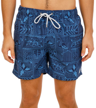 Thumbnail 1: The Endless Summer Men's Printed Volley Swim Trunks 