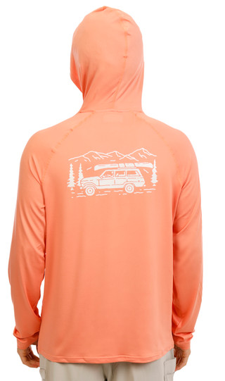 Thumbnail 1: Hi-Tec Men's Long Sleeve Hooded Graphic Performance Tee 