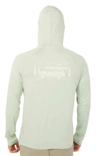 Thumbnail 1: Hi-Tec Men's Long Sleeve Hooded Graphic Performance Tee 