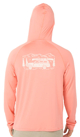 Thumbnail 2: Hi-Tec Men's Long Sleeve Hooded Graphic Performance Tee 
