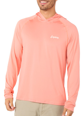 Thumbnail 6: Hi-Tec Men's Long Sleeve Hooded Graphic Performance Tee 