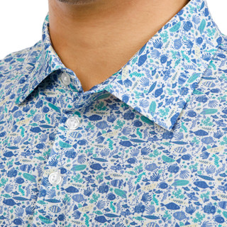 Thumbnail 2: Southern Palms Men's Short Sleeve Printed Polo 