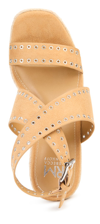 Thumbnail 4: REBECCA MINKOFF Womens Gemma Wedge Espadrille Sandals 