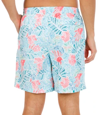 Thumbnail 4: REEL LEGENDS Men's Print Volley Cabana Swim Shorts 