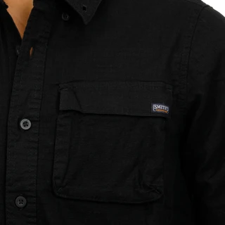 Thumbnail 2: Smith's Workwear Men's Short Sleeve Ripstop Button Down Shirt 