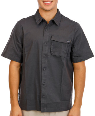 Thumbnail 1: Smith's Workwear Men's Short Sleeve Ripstop Button Down Shirt 