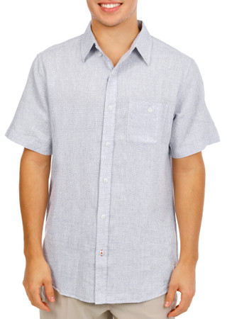 Thumbnail 1: Weatherproof Vintage Men's Short Sleeve Linen Button Down Shirt 