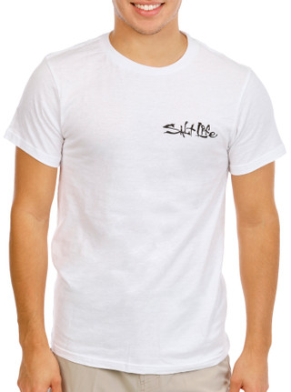 Thumbnail 4: Salt Life Men's Short Sleeve Chillers Paradise Graphic Tee 