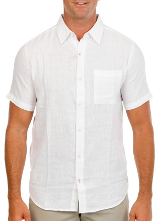 Thumbnail 1: Weatherproof Vintage Men's Short Sleeve Solid Windowpane Button Down Shirt 