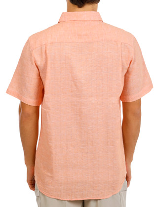 Thumbnail 2: Weatherproof Vintage Men's Short Sleeve Solid Windowpane Button Down Shirt 