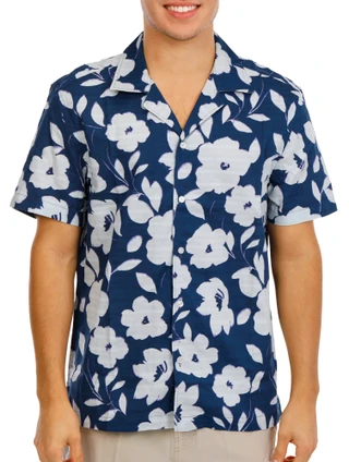 Thumbnail 1: TED BAKER Men's Short Sleeve Tropical Button Down Shirt 