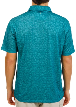 Thumbnail 4: Southern Palms Men's Short Sleeve Printed Polo 
