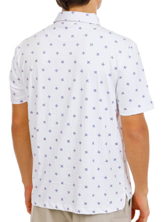 Thumbnail 3: Kenneth Cole Men's Short Sleeve Printed Golf Polo 