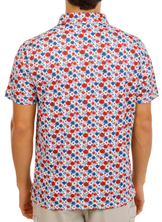 Thumbnail 3: Kenneth Cole Men's Short Sleeve Printed Golf Polo 