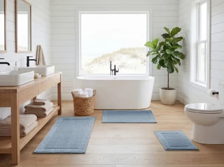 Thumbnail 11: Madison Park Sanctuary Cotton Woven Bath Rug 
