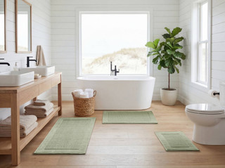 Thumbnail 15: Madison Park Sanctuary Cotton Woven Bath Rug 