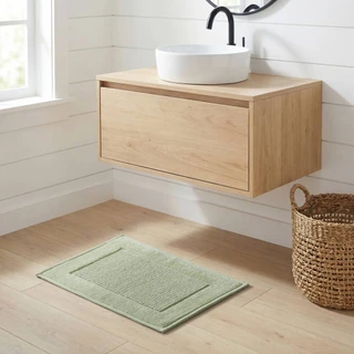 Thumbnail 3: Madison Park Sanctuary Cotton Woven Bath Rug 