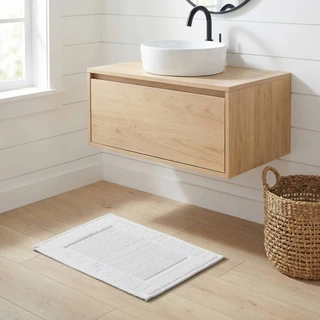 Thumbnail 3: Madison Park Sanctuary Cotton Woven Bath Rug 