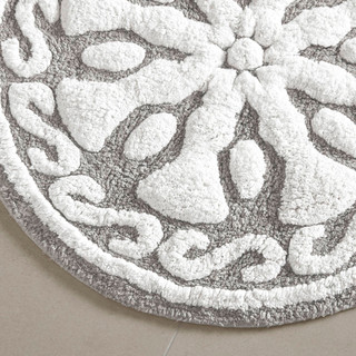 Thumbnail 4: Madison Park Casablanca Medallion Cotton Tufted Bath Rug 