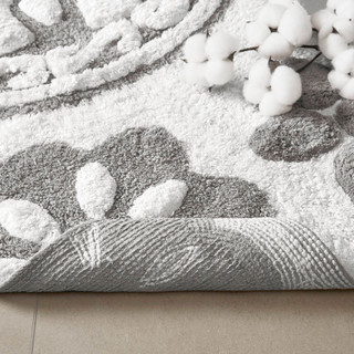 Thumbnail 7: Madison Park Casablanca Medallion Cotton Tufted Bath Rug 