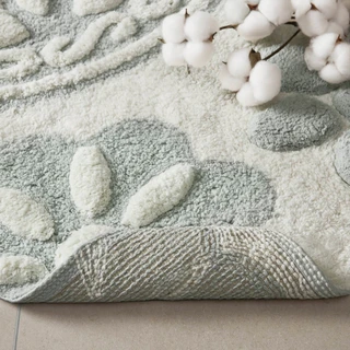 Thumbnail 5: Madison Park Casablanca Medallion Cotton Tufted Bath Rug 