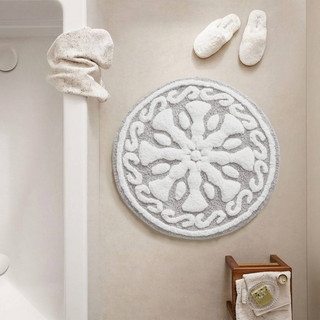 Thumbnail 10: Madison Park Casablanca Medallion Cotton Tufted Bath Rug 