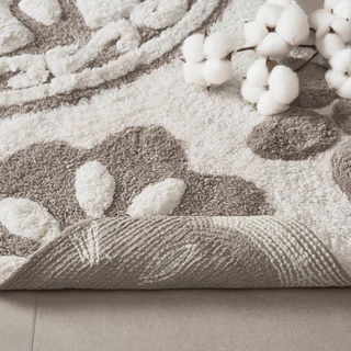 Thumbnail 5: Madison Park Casablanca Medallion Cotton Tufted Bath Rug 