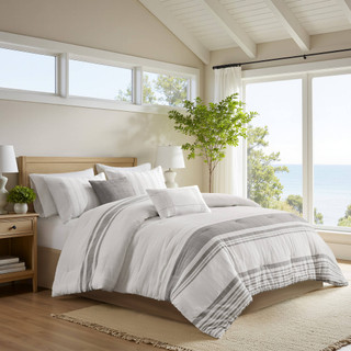 Thumbnail 3: Harbor House Morgan 6 Pc. Cotton Jacquard Comforter Set  