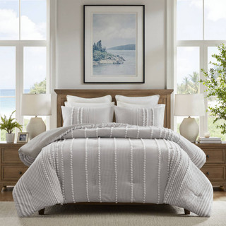 Thumbnail 3: Harbor House Anslee  Cotton Yarn Dyed Comforter Set  